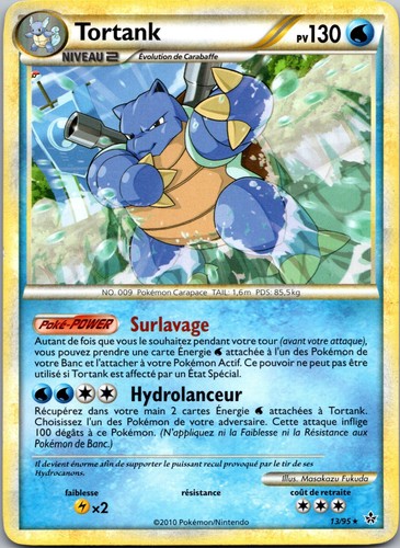 Carte pokémon tortank 95 - carte, 13/95