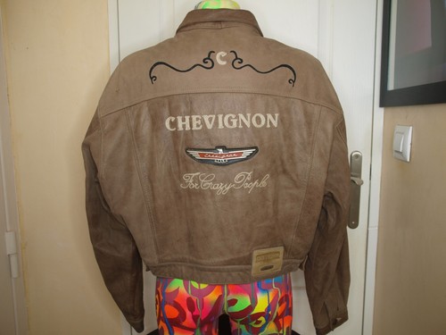 Blouson court vintage cuir - blouson, en