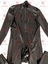 5409 Black latex gummi catsuit
