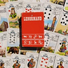 Jeu Lenormand ancien vintage