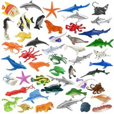 48 Figurines d'animaux Marins en Plastique animal marin miniature enfantanima...