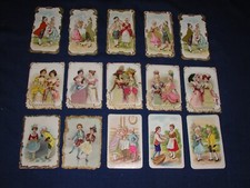 15 CHROMOS GAUFREE+TISSU SATIN-THEME ROYAUTE+BELLES ROBES-POULAIN -ALBUM DE 1900
