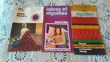 3  livres tricot 