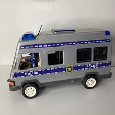 Playmobil 4023 Geobra 1994 Fourgon de Police Camion Jouet Ancien Avec Pilote