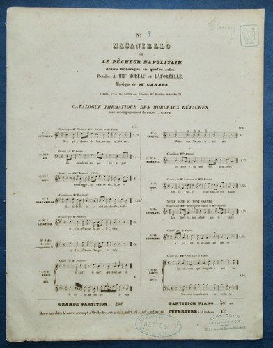 Naples opéra partition - naples,