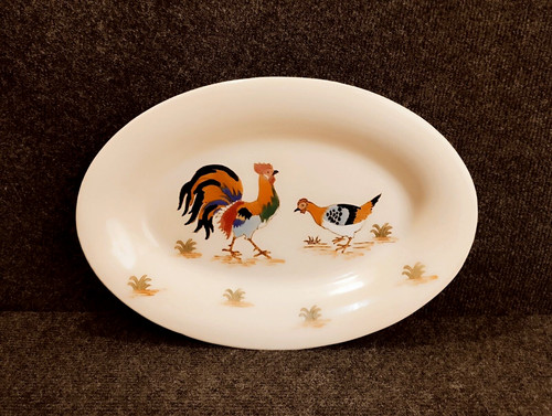 Beau plat faïence longwy - beau,