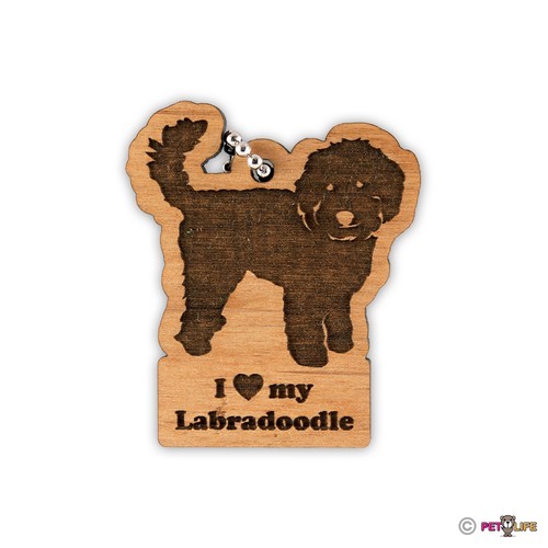 Love labradoodle keychain - i,