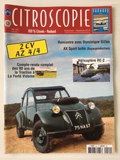 Revue   CITROSCOPIE   N°44  Citroen  Panhard  2 CV AZ 4/4  AX Sport Turbo