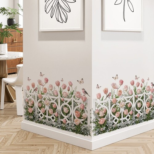 Autocollant mural floral