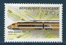 TIMBRE 2334 NEUF XX LUXE - MISE EN SERVICE DU TGV POSTAL