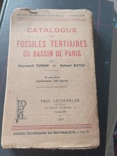 Livre Catalogue Des Fossiles Tertiaires Du Bassin De Paris Furon Et Soyer