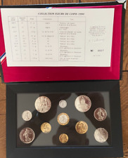 FRANCE supere - Coffret FDC 1990-   Série FLEURS DE COINS 