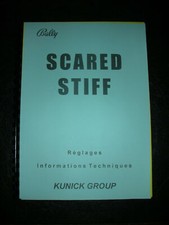 notice en français du flipper Bally: SCARED STIFF