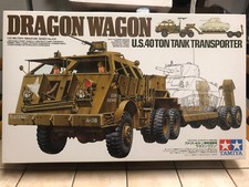 Lot TAMIYA Porte char Dragon Wagon WWII - 1/35 - Tamiya 35230 + Char + Peintures