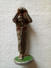 Quiralu / Starlux / Autres - Soldat US avec Jumelles WW2 - Métal Alu - Env. 6 cm