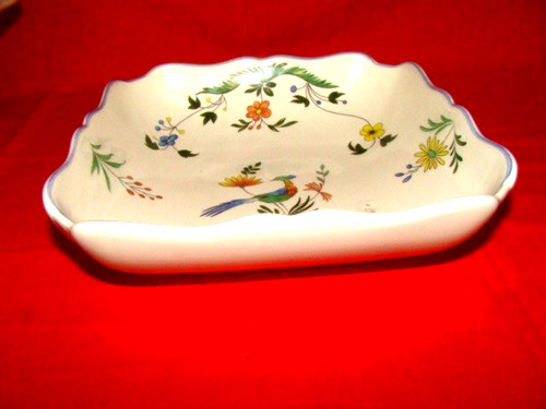Plat carré faïence - plat, en