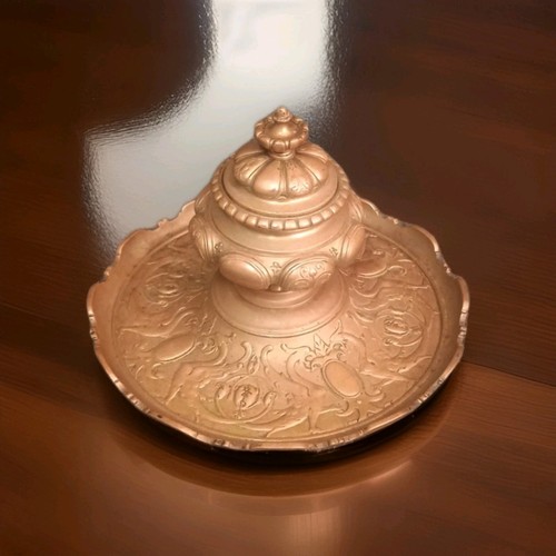 Gros encrier bronze xixe - gros,