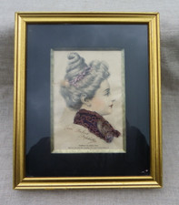 ANCIENNE GRAVURE DE MODE HABILLÉE -  MARIE DUBOIS DEPAILLER - COIFFURE FEMME