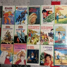 Bibliotheque Verte lot de 15 livres années 1960/70 Ancien Hachette Livre  enfant
