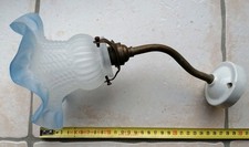 BUF1 - Ancienne applique murale en porcelaine col de cygne  avec sa tulipe