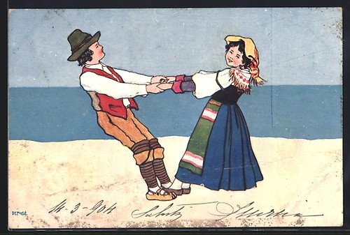 Carte postale artiste - postale, d'artiste
