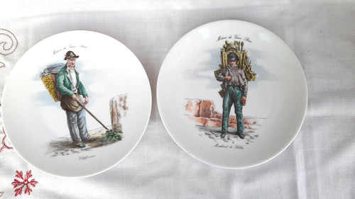Assiettes metiers vieux - 2,