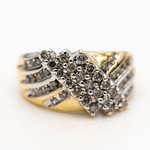 Bague bicolore 585 - bague, or