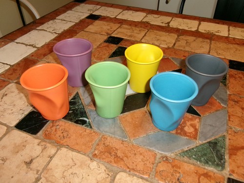 Grands gobelets froissés - ,