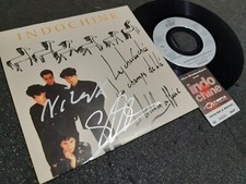 INDOCHINE autographe 45t vinyle signé live ticket concert PARIS olympia 1992