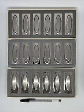 18 Portes couteaux, Inox, LETANG REMY, France, en 3 coffrets, circa 1960