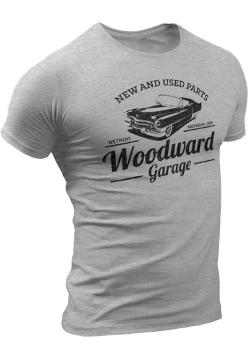 Woodward garage shirt - garage, t-shirt