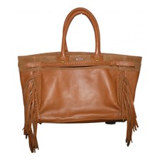 SAC CABAS IKKS en cuir marron