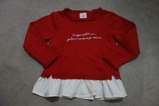 Pull Fin Rouge Brodé Tape À