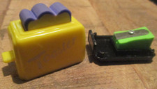 Gomme collector(eraser)Lot SHARPENER-Toaster + taille-crayon - Vintage années 80