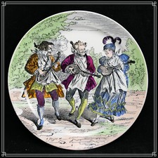 Belle assiette creil et - en,