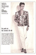 PATRON DE COUTURE Un petit air des années 50 60  taille 42 à 46