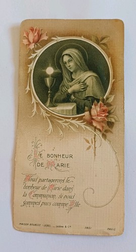 Ancienne image pieuse souvenir - image,