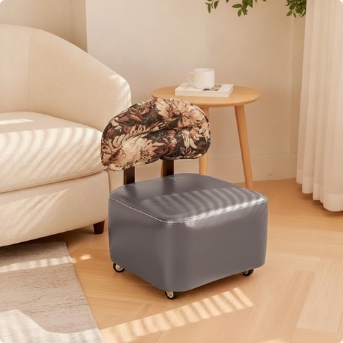 Tabouret roulant avec dossier