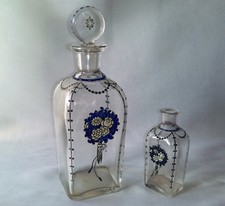 2 Flacons époque ART DÉCO  Dans le goût de Marinot, Goupy