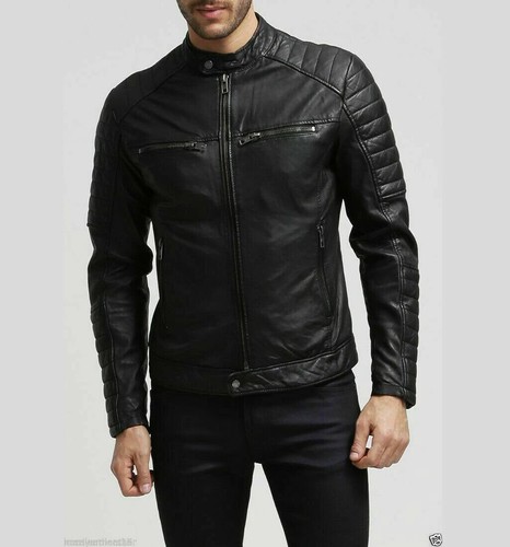 Veste cuir noir pour - cuir, homme