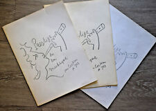 JEAN COCTEAU Dessin 3 Programmes Salle Pleyel PRESTIGE DE LA MUSIQUE