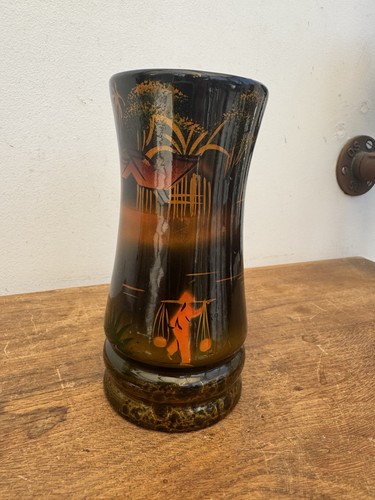 Superbe vase laque - vase, chine