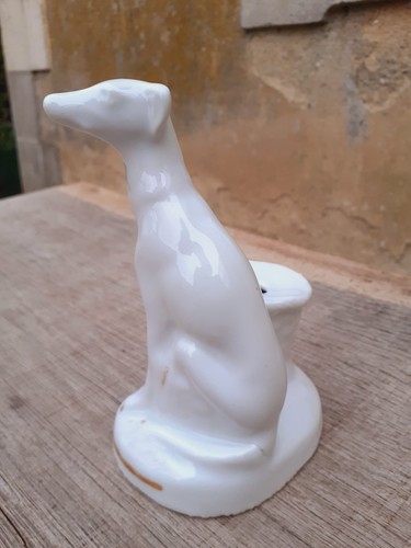Encrier chien fin - chien, xixÈme