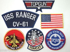 Ensemble patch robe fantaisie Pete Mitchell Top G, 6 insignes brodés