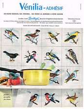 PUBLICITE ADVERTISING 014   1964   VENILIA ADHESIF    papier décoratif