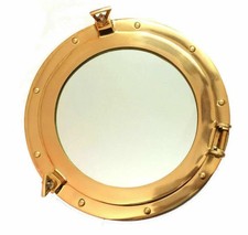 Miroir de hublot en laiton