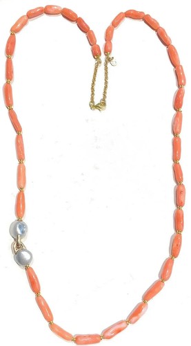 Collier corail orange sasso - orange,