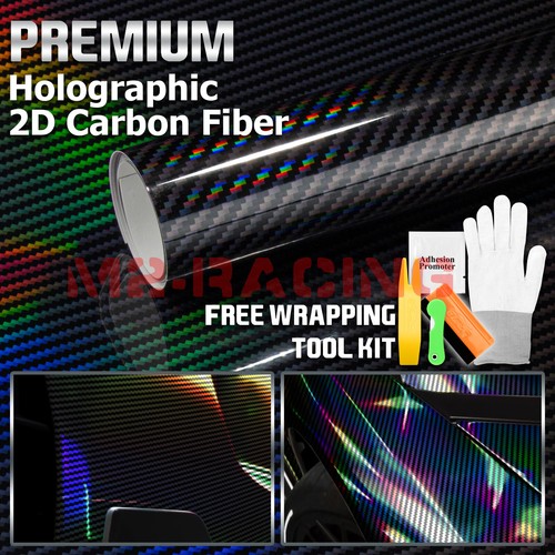 Holographic carbon fiber - fiber, black