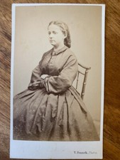 Photo Carte CDV Portrait femme