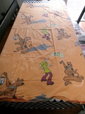 Vintage Housse de couette orange 100 % coton 140 x 190 Scooby-Doo!